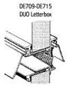 Draught Excluder Duo Letter Box Seal Aulminium DE709
